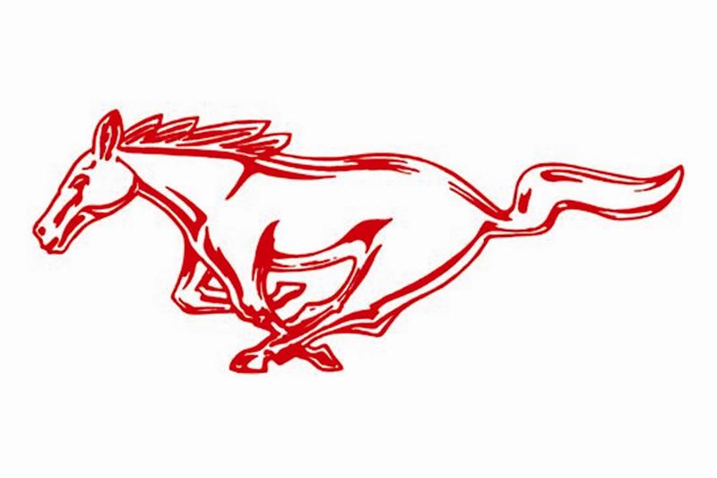 Ford mustang running horse decal #1